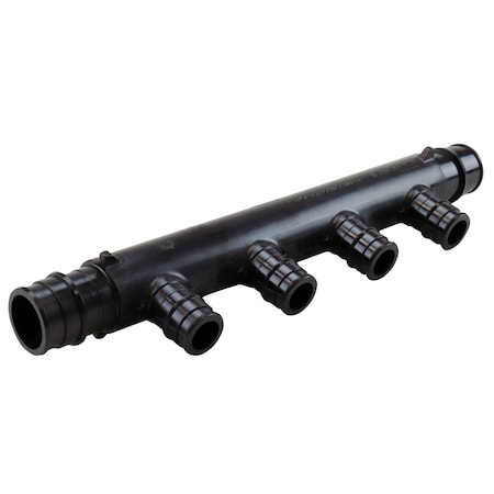 Apollo 3/4 in. Poly-Alloy PEX-A Expansion Barb Inlets x 1/2 PEX-A Expansion Barb 4-Port Open Manifold EPXM4PTO